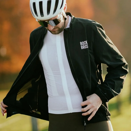 ROCKBROS Koszulka rowerowa Diamond z długim rękawem rozmiar XS - biała