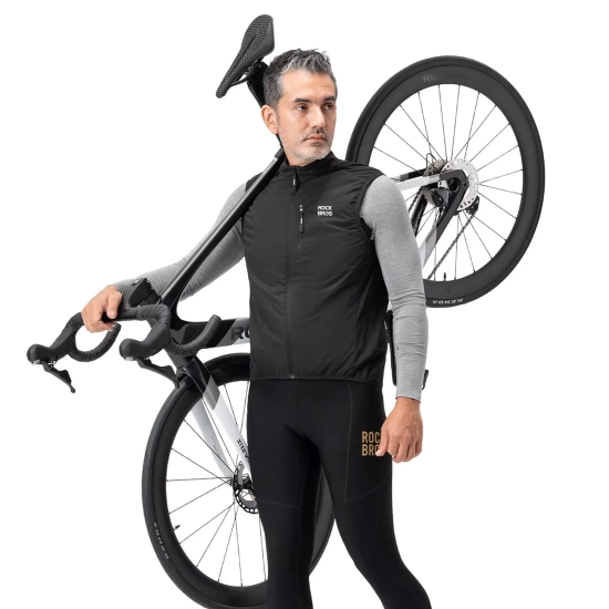 ROCKBROS Kamizelka rowerowa termiczna rozmiar XL - czarna