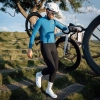ROCKBROS Spodnie rowerowe z szelkami długie polarowe z wkładką Rozmiar XXL