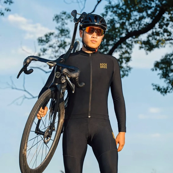 ROCKBROS Kurtka rowerowa Diamond jesień/zima rozmiar S - czarna