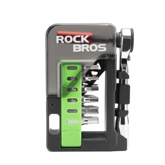 ROCKBROS Zestaw narzędzi rowerowych multitool z mini grzechotką i bitami