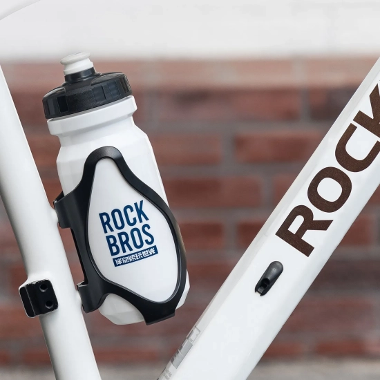 ROCKBROS Uchwyt koszyk rowerowy plastikowy na bidon - czarny