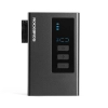 ROCKBROS Pompka akumulatorowa kompresor LED 420mAh 120 psi - czarna