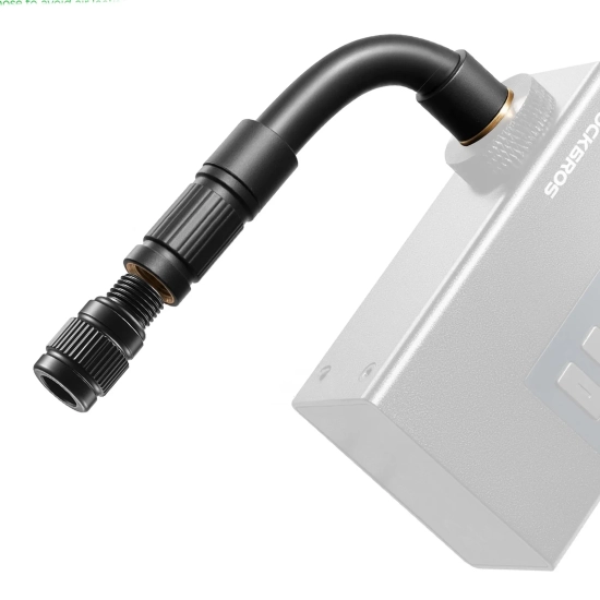 ROCKBROS Pompka akumulatorowa kompresor LED 420mAh 120 psi - czarna