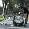 ROCKBROS Pokrowiec transportowy na koło rowerowe śr. 74cm - czarny