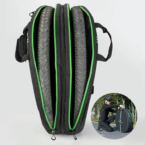 ROCKBROS Pokrowiec transportowy na koło rowerowe śr. 74cm - czarny