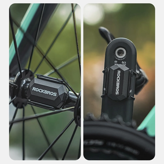 ROCKBROS Czujnik rowerowy 2w1 prędkości lub kadencji ANT+ Bluetooth