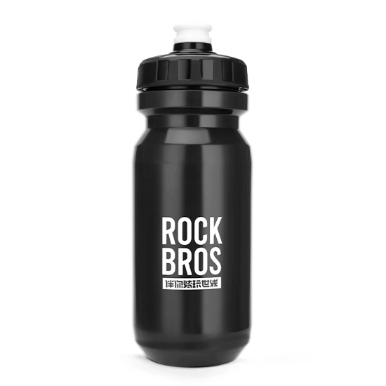 ROCKBROS Bidon rowerowy butelka na wodę napoje 600 ml - czarny