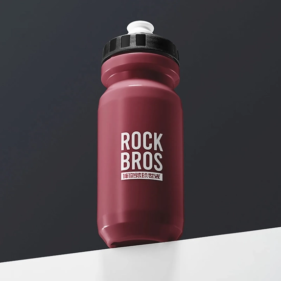ROCKBROS Bidon rowerowy butelka na wodę napoje 600 ml - czerwony