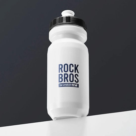 ROCKBROS Bidon rowerowy butelka na wodę napoje 600 ml - biały
