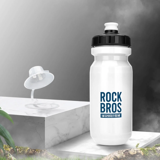 ROCKBROS Bidon rowerowy butelka na wodę napoje 600 ml - biały