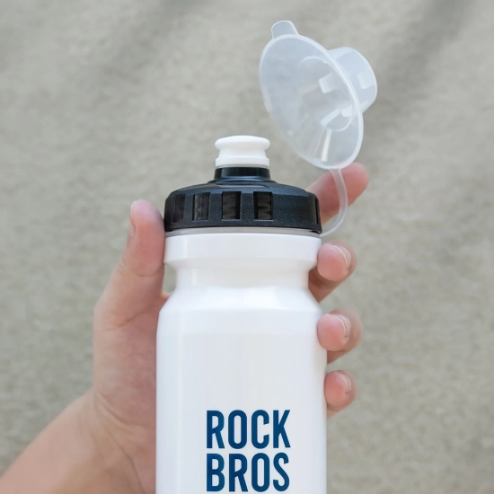 ROCKBROS Bidon rowerowy butelka na wodę napoje 600 ml - biały