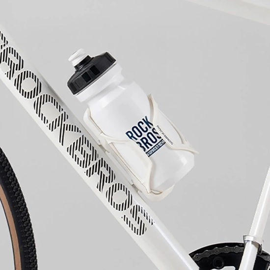 ROCKBROS Bidon rowerowy butelka na wodę napoje 600 ml - biały