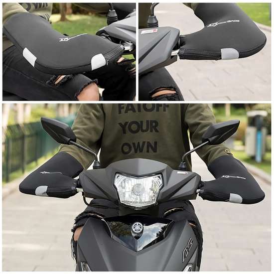 ROCKBROS Rękawice ocieplane na kierownicę roweru skutera motocykla