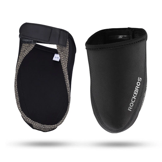 ROCKBROS Noski na buty wiatroodporne docieplające 36-42 cm - czarne