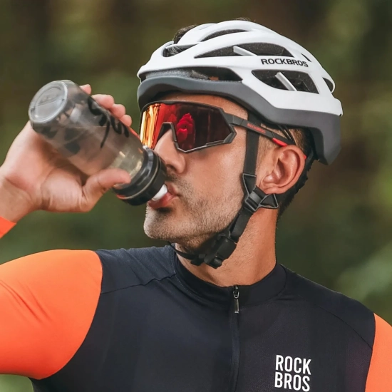 ROCKBROS Kask ochronny rowerowy HC-58WG-L 58-61 cm - biało-szary