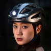 ROCKBROS Kask rowerowy ze zintegrowanym oświetleniem wielokierunkowym