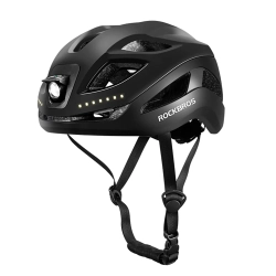 ROCKBROS Kask rowerowy ze zintegrowanym oświetleniem wielokierunkowym
