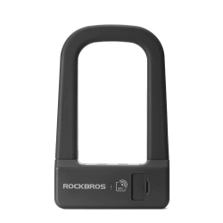 ROCKBROS Zapięcie rowerowe antykradzieżowe z czytnikiem NFC - czarne