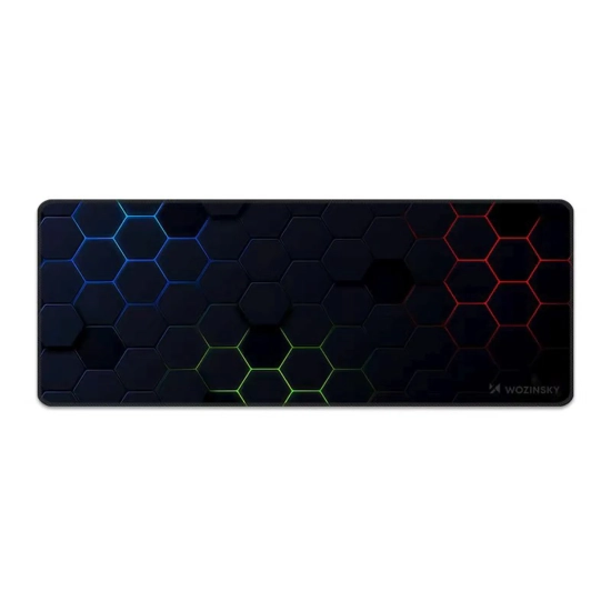 WOZINSKY Podkładka biurkowa gamingowa wodoodporna 800x300mm - czarne