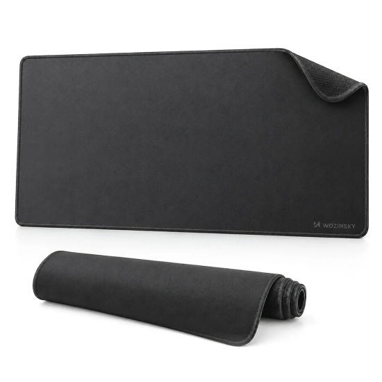WOZINSKY Podkładka biurkowa gamingowa XXL wodoodporna 1000x500mm - czarna