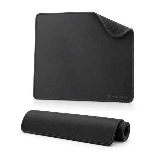 WOZINSKY Podkładka biurkowa gamingowa wodoodporna 350x250mm - czarna
