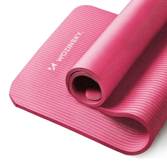 WOZINSKY Mata gimnastyczna do ćwiczeń fitness jogi gruba 183 x 61 x 1.5 cm