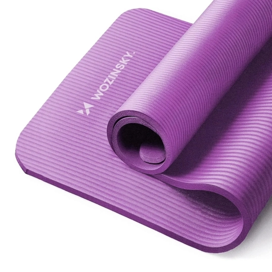 WOZINSKY Mata gimnastyczna do ćwiczeń fitness jogi gruba 183 x 61 x 1.5 cm