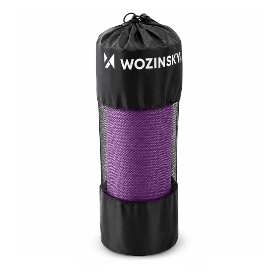 WOZINSKY Mata gimnastyczna do ćwiczeń fitness jogi gruba 183 x 61 x 1.5 cm