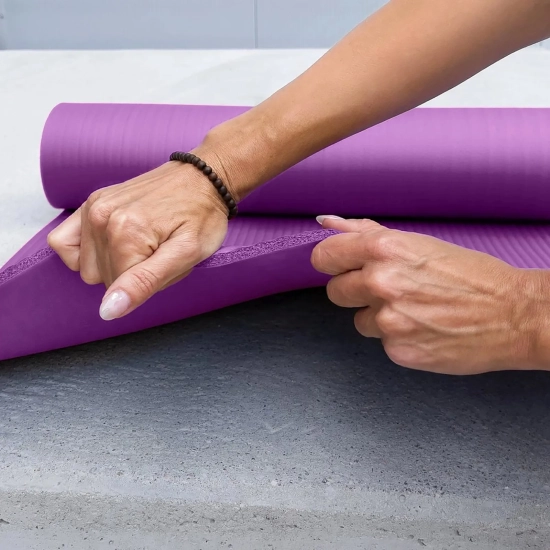 WOZINSKY Mata gimnastyczna do ćwiczeń fitness jogi gruba 183 x 61 x 1.5 cm