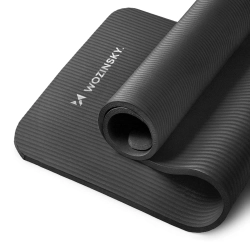 WOZINSKY Mata gimnastyczna do ćwiczeń fitness jogi gruba 183 x 61 x 1.5 cm
