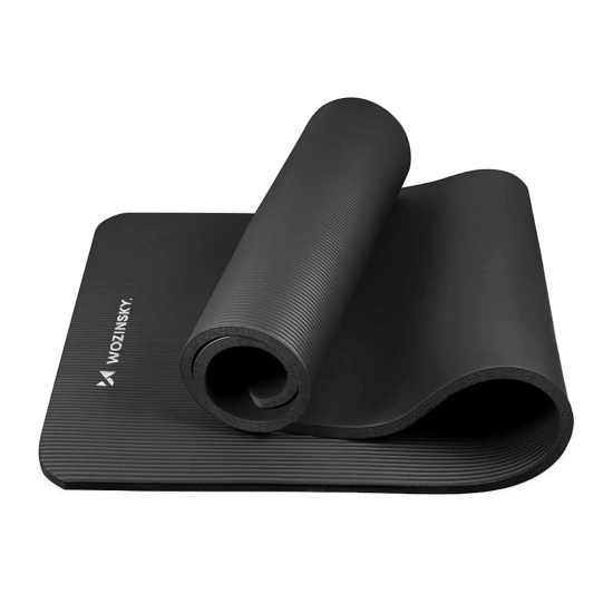 WOZINSKY Mata gimnastyczna do ćwiczeń fitness jogi gruba 183 x 61 x 1.5 cm