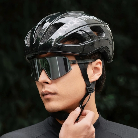 ROCKBROS Kask rowerowy lekki regulowany 58-62 cm - czarny