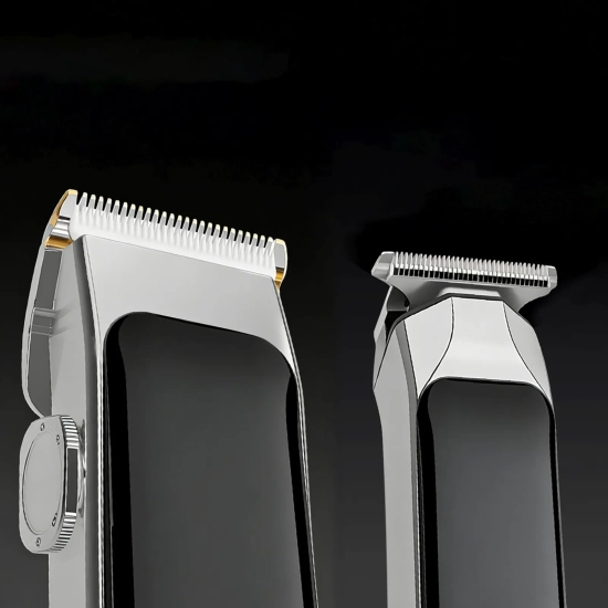 MAXGROOM Maszynka do strzyżenia z trymerem 7 nasadek LED USB-C - zestaw