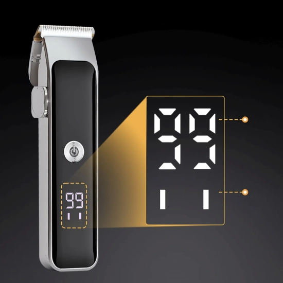 MAXGROOM Maszynka do strzyżenia z trymerem 7 nasadek LED USB-C - zestaw