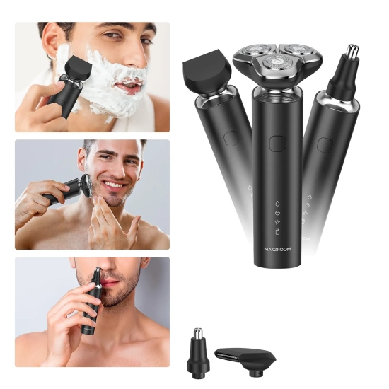 MAXGROOM Golarka elektryczna trymer przycinarka 3w1 USB-C 600mAh IPX7