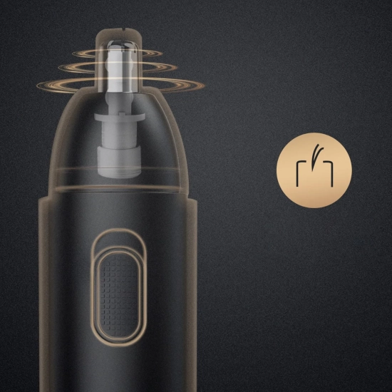 MAXGROOM Trymer golarka do nosa uszu i brwi USB-C - czarny