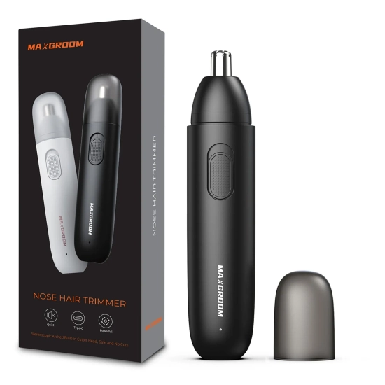 MAXGROOM Trymer golarka do nosa uszu i brwi USB-C - czarny