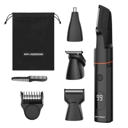 MAXGROOM Trymer wielofunkcyjny z wymiennymi końcówkami USB-C IPX6 - zestaw