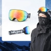 ROCKBROS Gogle narciarskie dla dzieci przeciwmgielne UV szara soczewka z