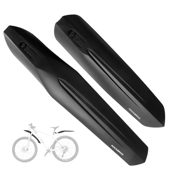 ROCKBROS Błotniki rowerowe przedni i tylny do rowerów 24'' - czarne