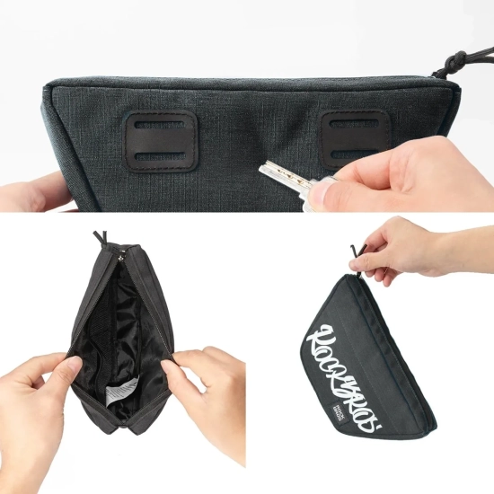 ROCKBROS Torba rowerowa na kierownicę trapezoidalna 0.7 l - czarna