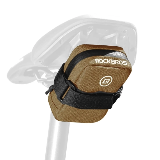 ROCKBROS Torba rowerowa podsiodłowa 0.35 l - brązowa