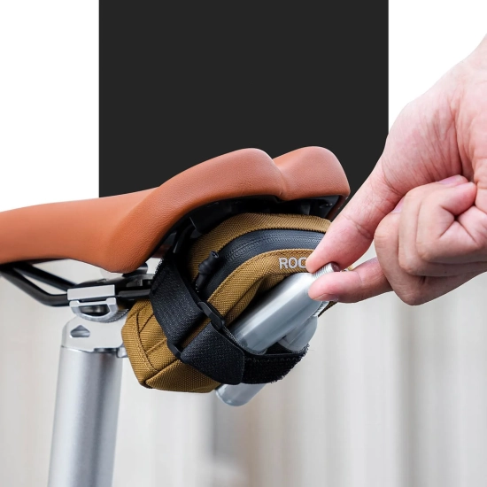 ROCKBROS Torba rowerowa podsiodłowa 0.35 l - brązowa