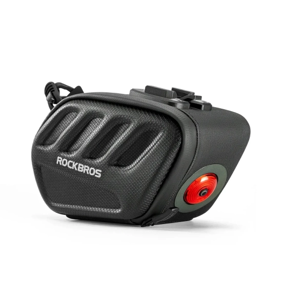 ROCKBROS Torba rowerowa podsiodłowa z inteligentną lampką tylną 0.45 l