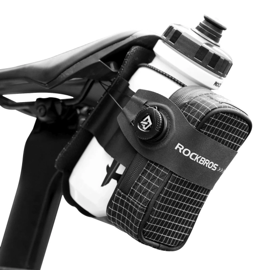 ROCKBROS Torba rowerowa podsiodłowa 0.2 l z uchwytem na bidon 0.6 l