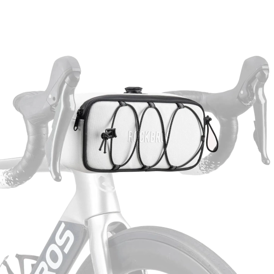ROCKBROS Torba sakwa rowerowa na kierownicę wodoodporna 1.9 l - biała