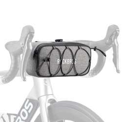 ROCKBROS Torba sakwa rowerowa na kierownicę wodoodporna 1.9 l - szara
