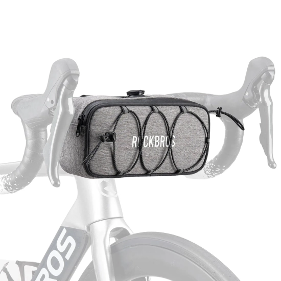 ROCKBROS Torba sakwa rowerowa na kierownicę wodoodporna 1.9 l - szara