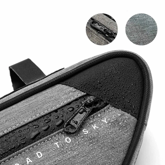 ROCKBROS Torba rowerowa pod ramę wodoodporna 2 l - szara